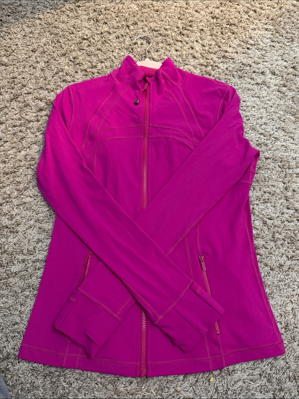 Women's Fuchsia Lululemon Full-Zip Active Jacket Sz 12